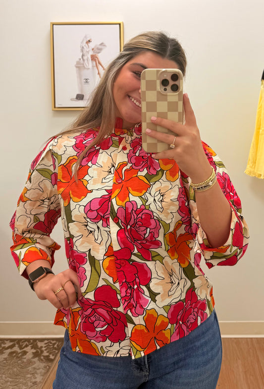 Fine Floral Blouse