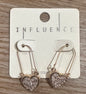 Silver & Gold Heart Earrings