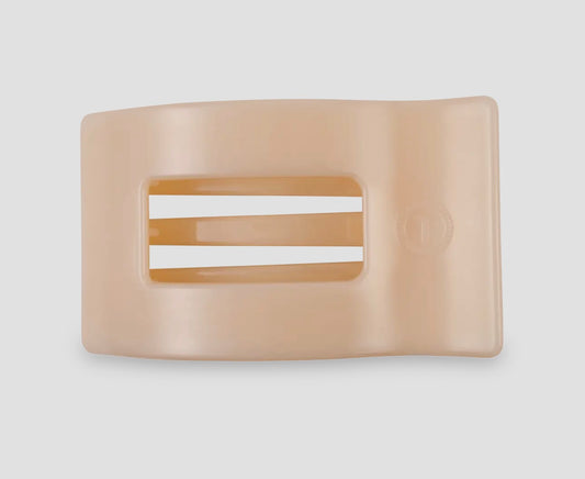 Flat Rectangle Hair Clip | Medium | Almond Beige