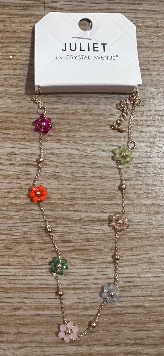 Multicolor Flower Necklace