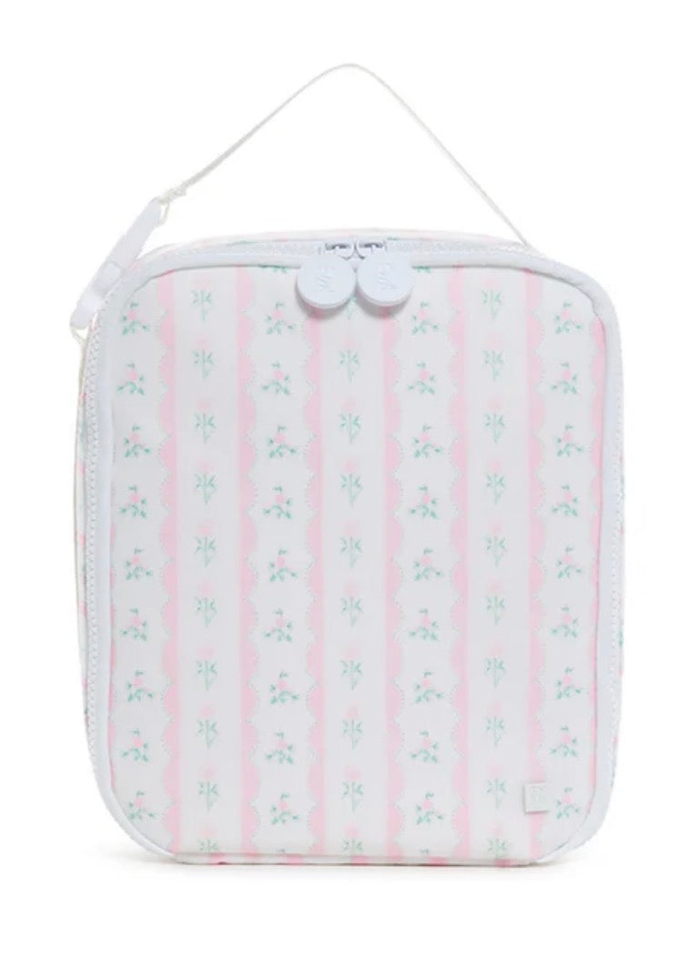 Pink Ribbon Floral Insulated Lunch Bag | TRVL