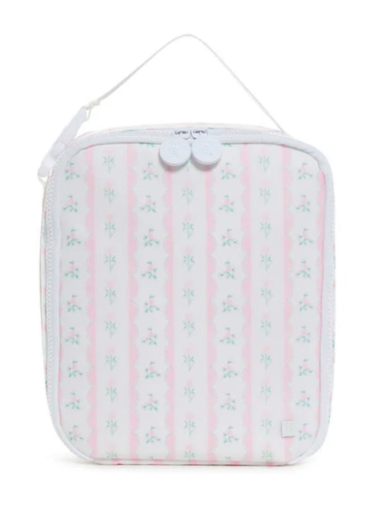 Pink Ribbon Floral Insulated Lunch Bag | TRVL