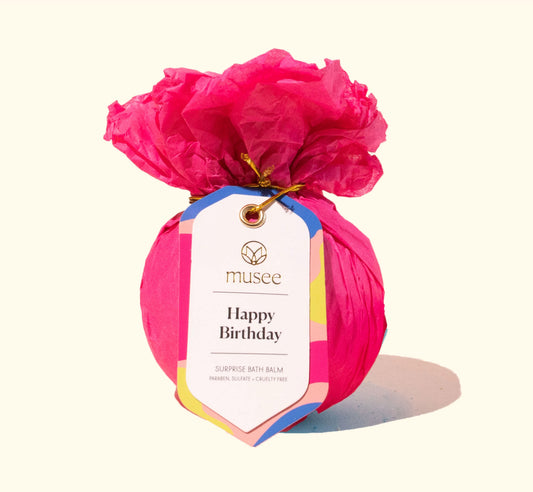 Happy Birthday Bath Balm Pink Musee
