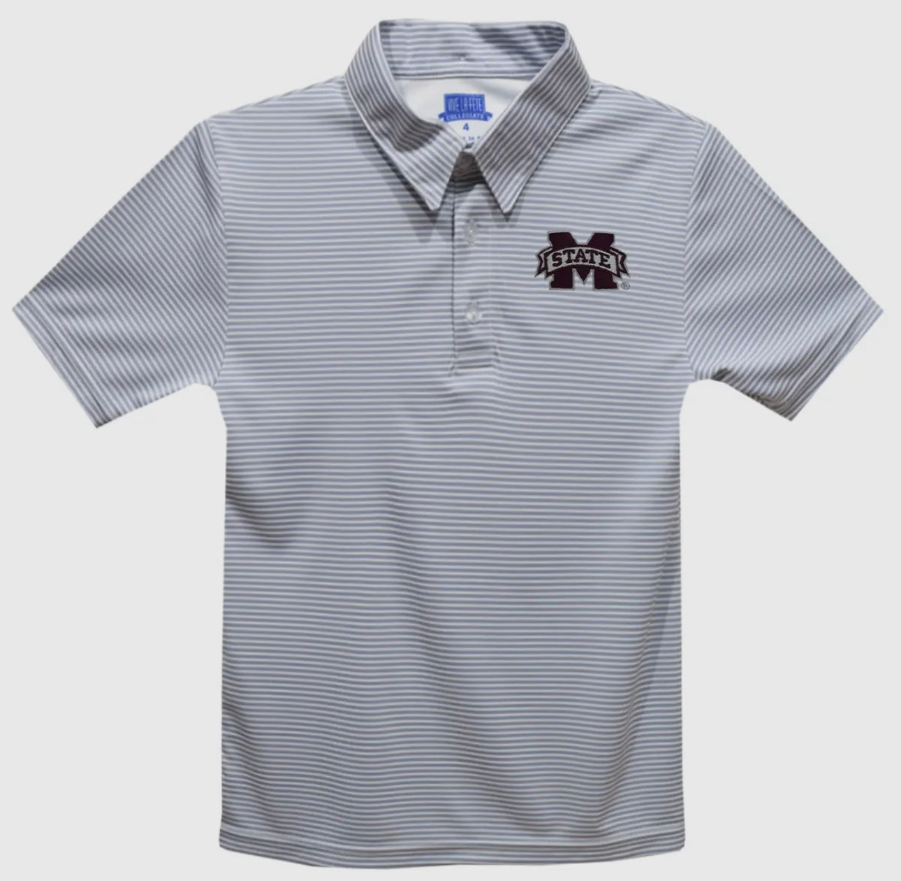 Mississippi State striped performance polo