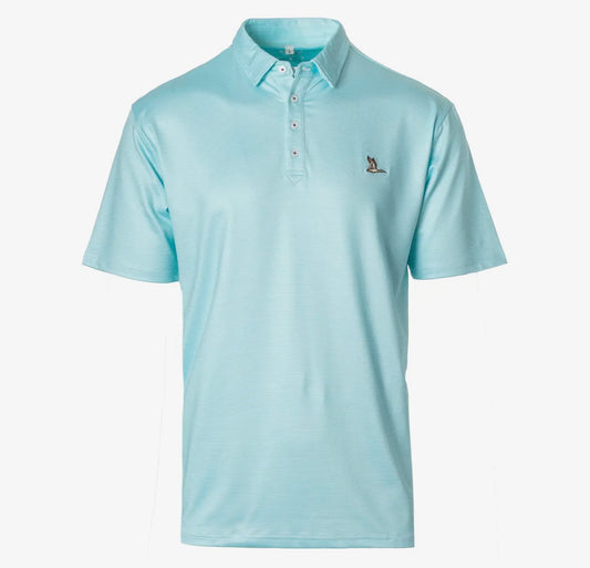 Roost Mallard Polo Aqua/White