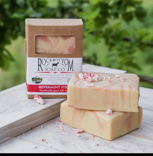 Rock bottom handmade goat soap