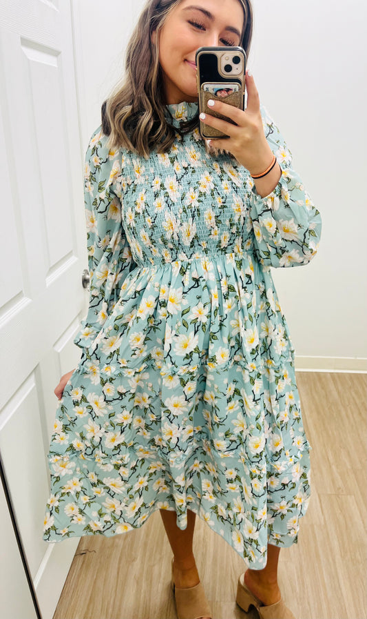 Avery Floral Dress- Simply Southern