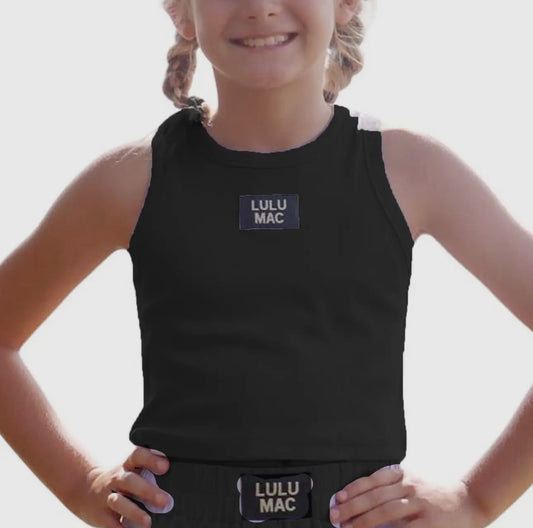 Youth Black Tank | Lulu Mac