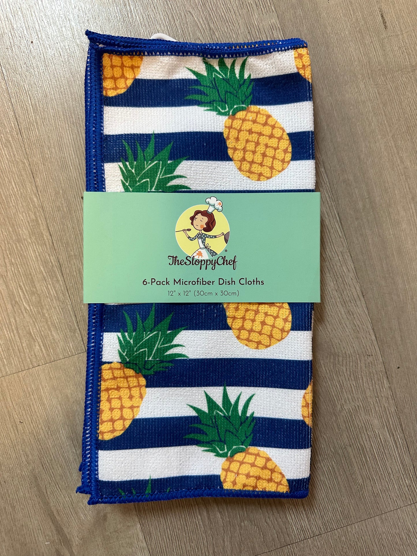 Pineapple The Sloppy Chef Microfiber Dish Cloths