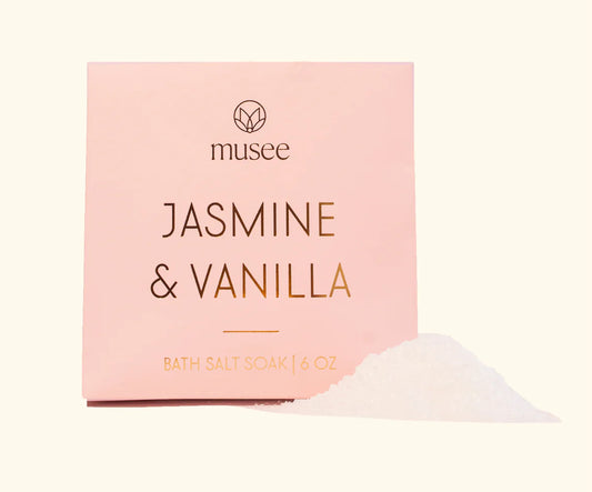 Jasmine and Vanilla Mini Bath Salt Soak Musee