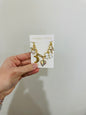 Boujee White Everyday Gold Charm Necklace