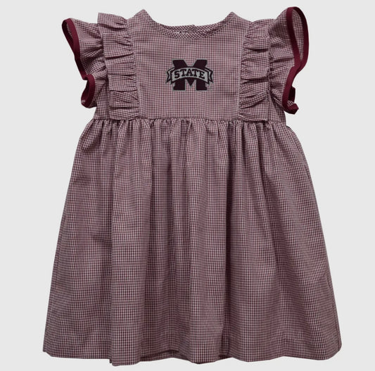 Mississippi State gingham dress