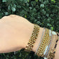 Pleated Gold Bracelet