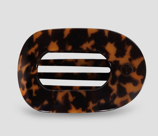Round Flat Hair Clip | Medium | Tortoise