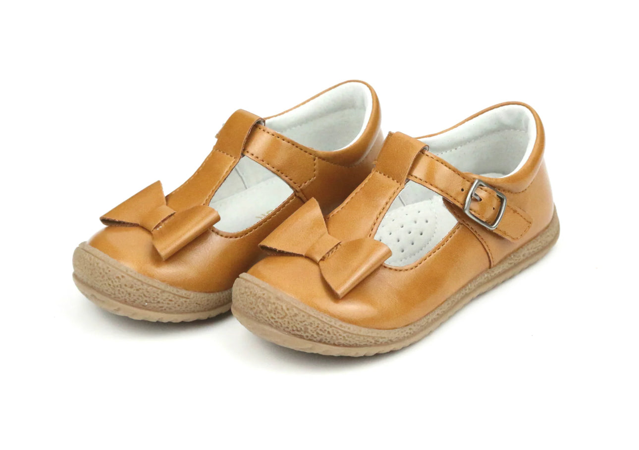 Emma Bow Mary Jane Toddler- MUSTARD