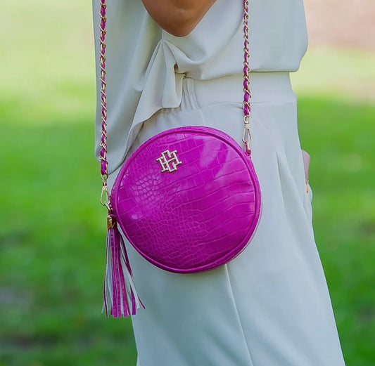 Cece Circular Crossbody Hot Pink