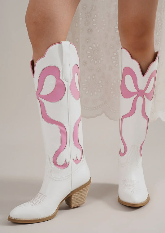 Pink Bonnet Boots