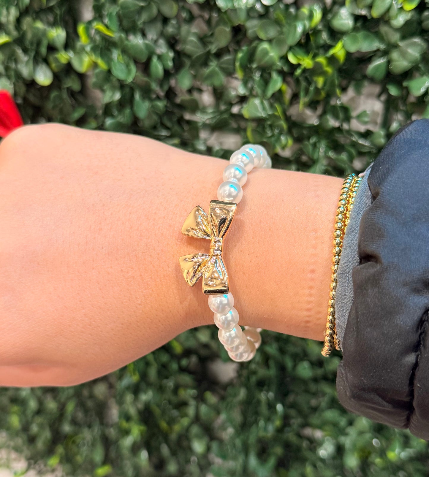 Bow Pearl Bracelet