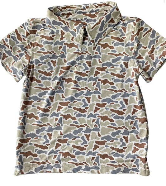 Performance Polo- Woodland Camo