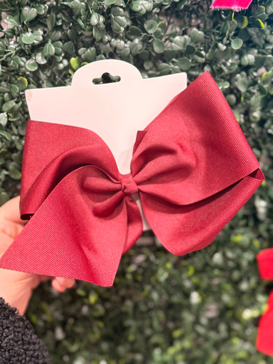 Burgundy Bow