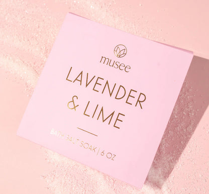 Lavender and Lime Mini Bath Salt Soak Musee