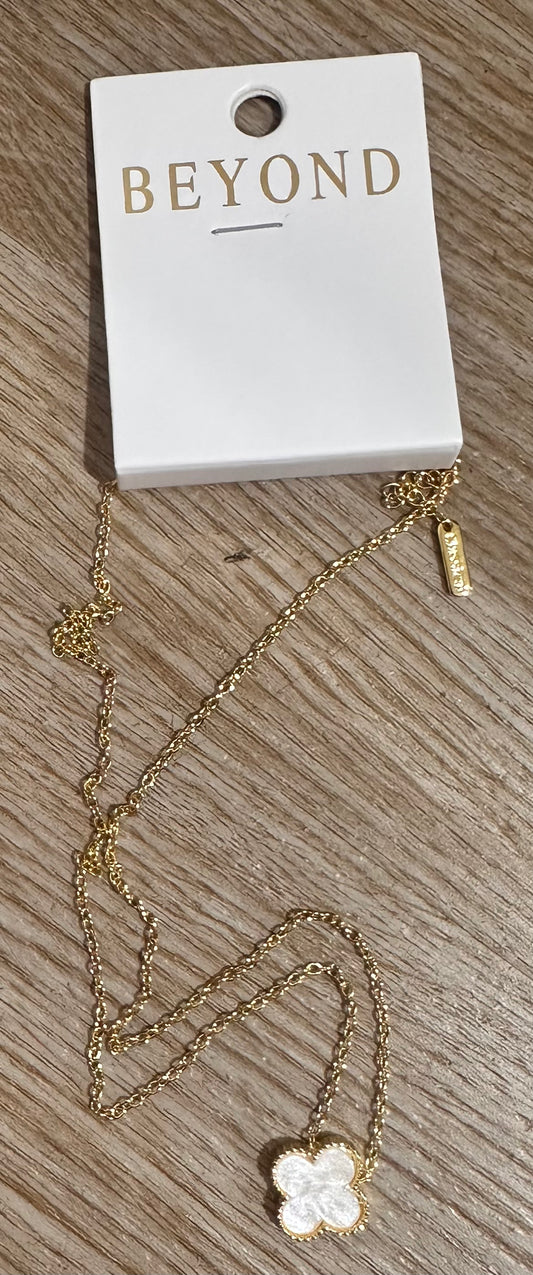 White Clover Necklace