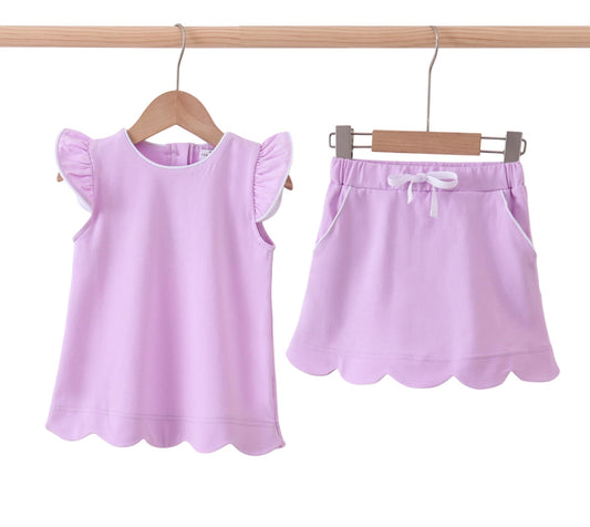 Lavender Scallop Set