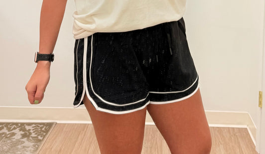 Black and White Shorts