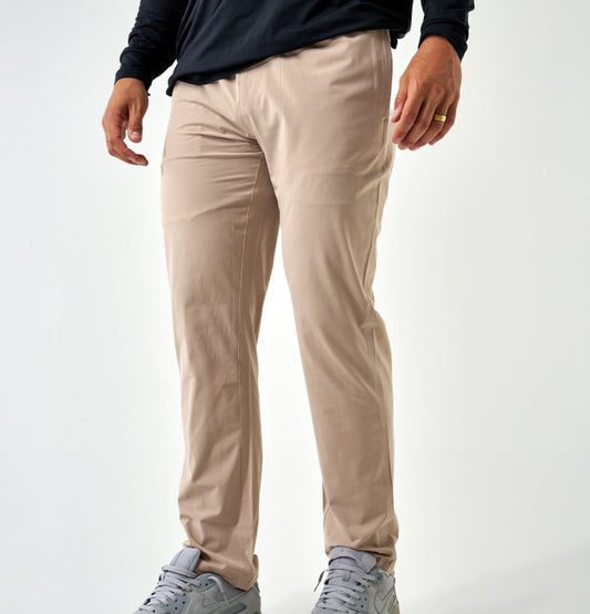 Cobblestone Khaki Performance Pants Burlebo