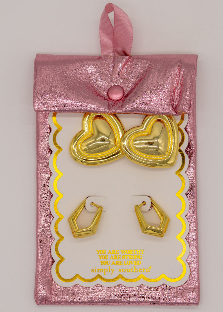 Heart Earrings - Simply Southern