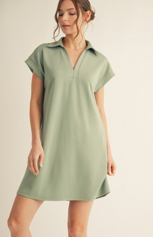 Sage Petal Dress Plus