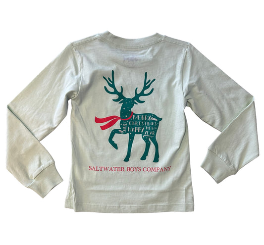 Saltwater Boys Christmas Deer tee