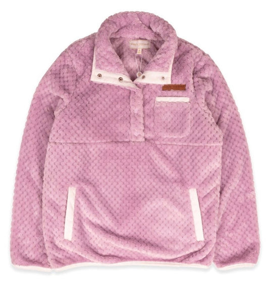 Sherpa Pullover Lilac Youth-Simply Southern