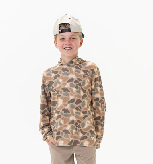 Pintail Camo Youth Performance Hoodie Burlebo