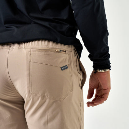 Cobblestone Khaki Performance Pants Burlebo