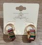 Multi Color Gold Hoops