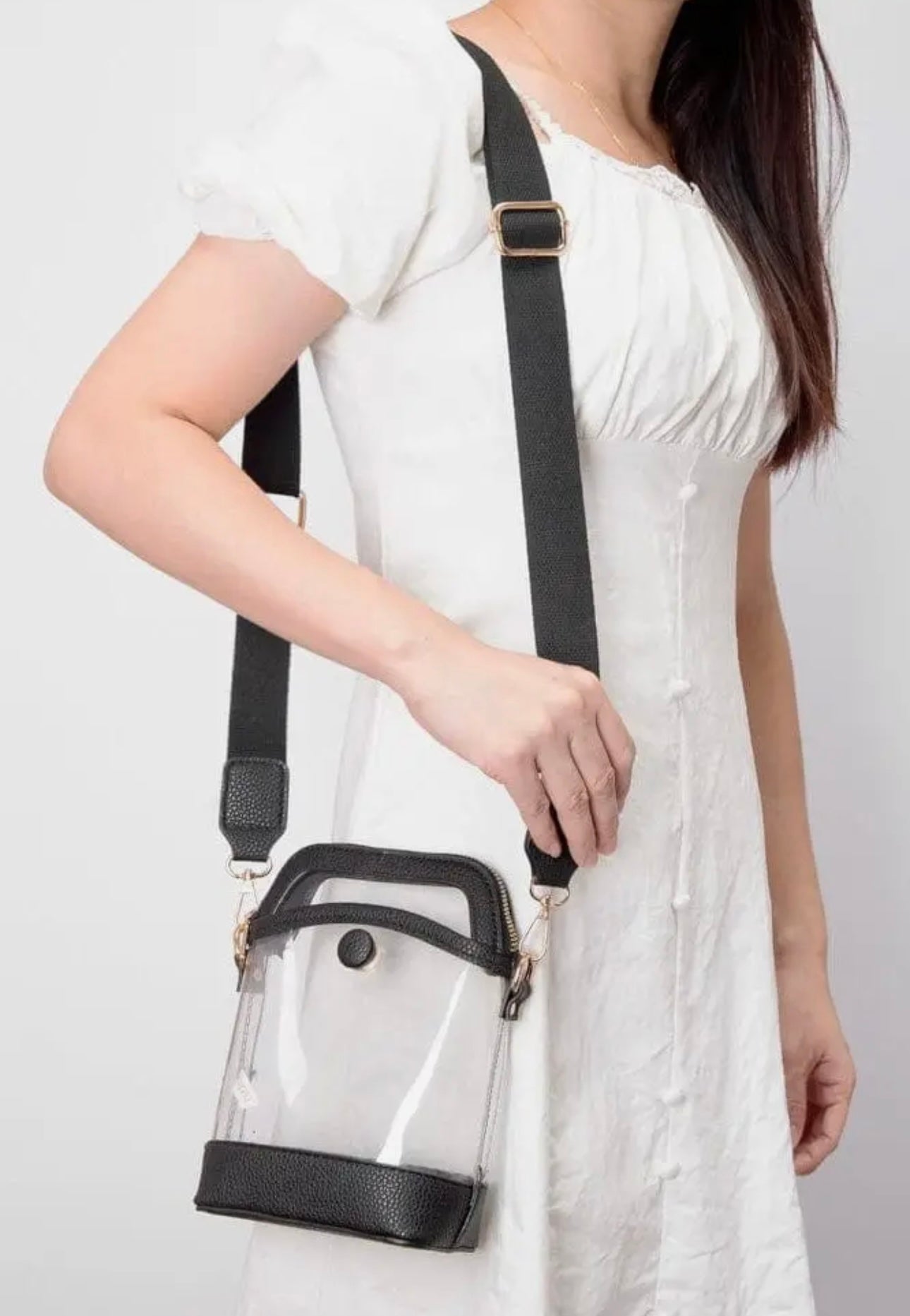 Clear Crossbody Black
