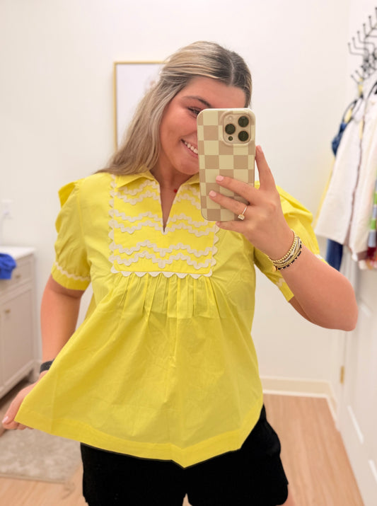Sunny Yellow Blouse