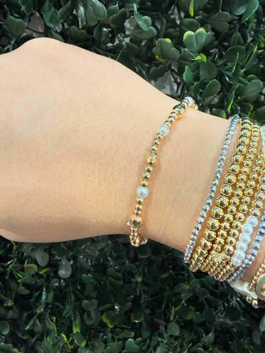 Mixed Gold w Pearl
