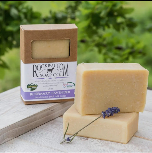 Rock bottom handmade goat soap