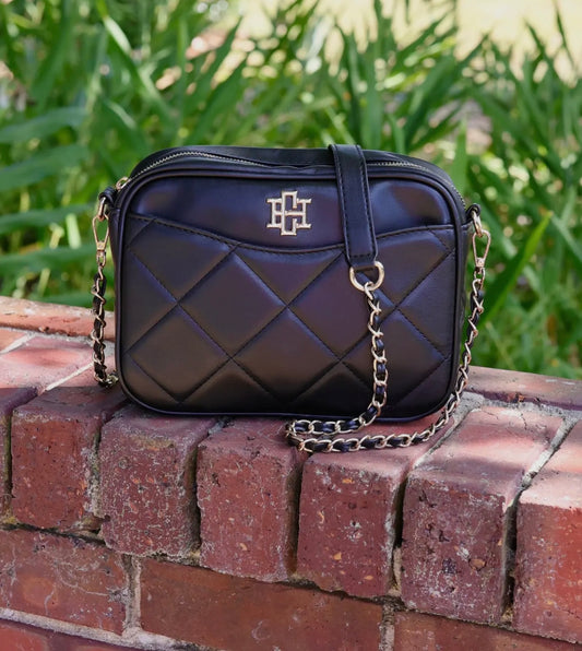 Fiona Crossbody Black Quilted