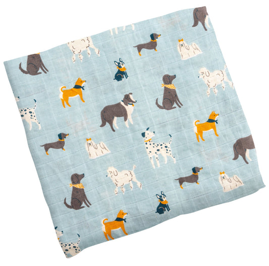 Stephen Joseph dog muslin swaddle