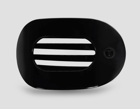 Round Flat Hair Clip | Large | Jet Black