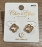 Gold Clover Studs