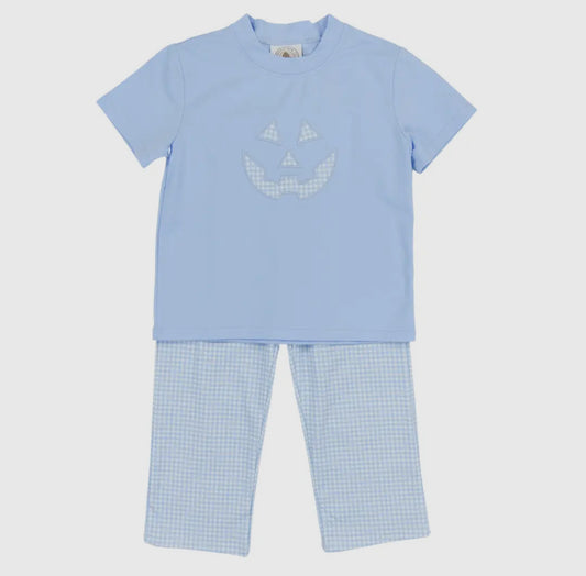 Jack O Lantern blue boy set