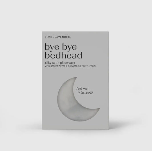 Bye Bye Beadhead Satin Pillow Case Grey
