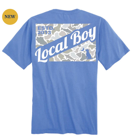 Blue Camo Flag Tee |Local Boy