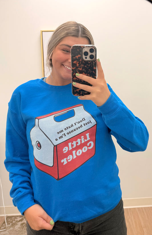 Blue Cooler Sweatshirt