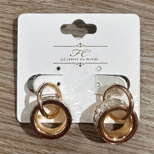 Chunky Rhinestone Hoops