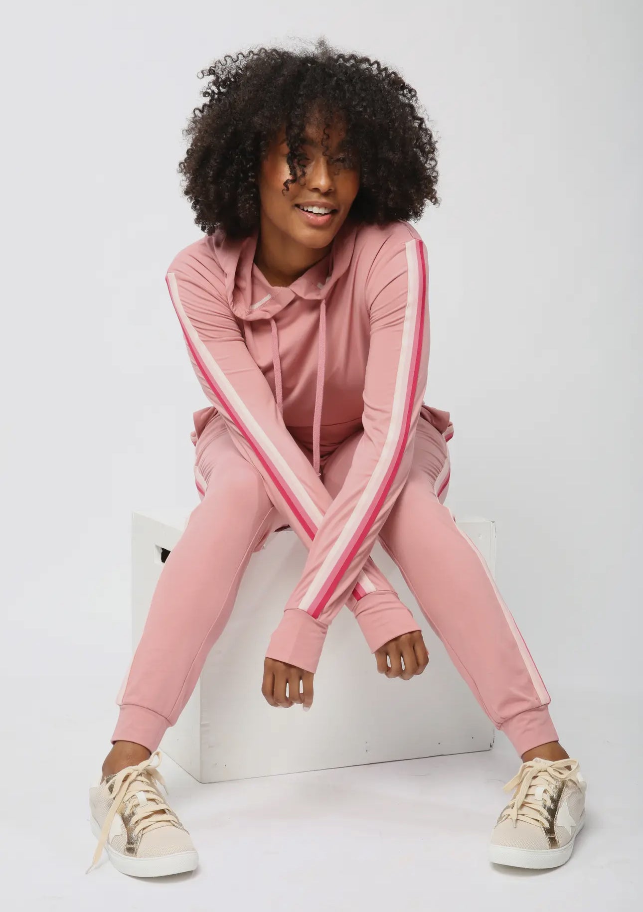 On the Go Pink Jogger Set